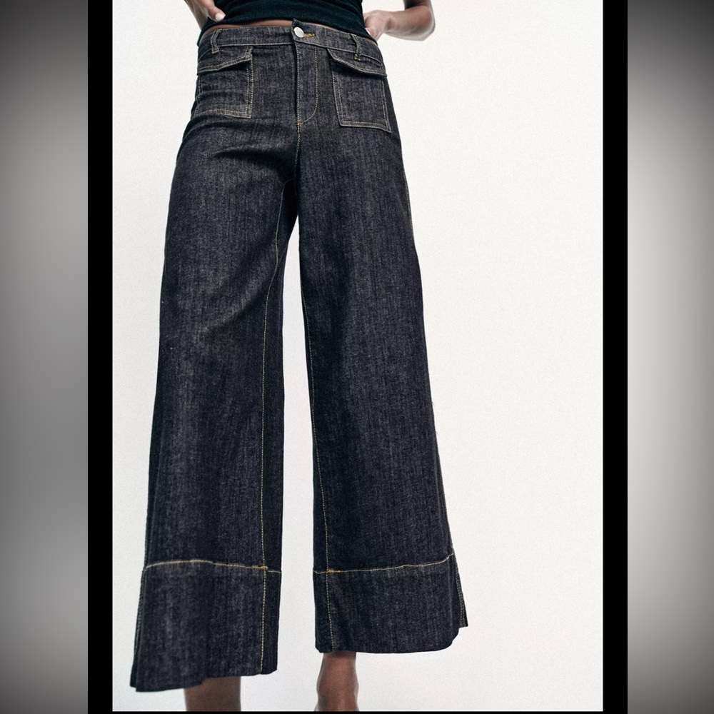Z1975 CULOTTE JEANS -Wide Leg Dark Indigo Women’s Jeans